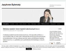 Tablet Screenshot of jezykowedylematy.pl